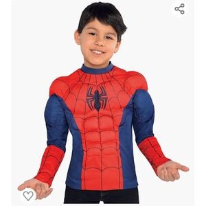Kids Padded Spider-Man Muscle Shirt for Halloween Costume |  fits 5-8